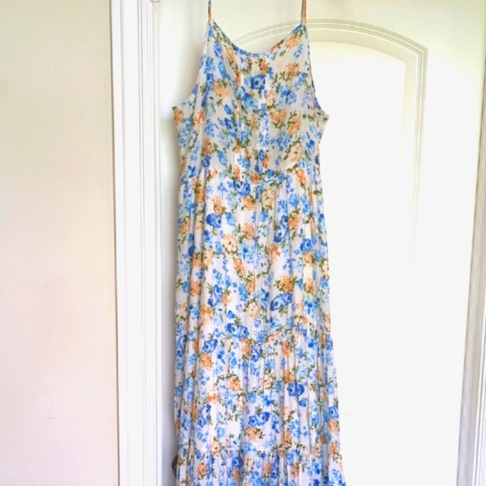 August Sky Floral Dress